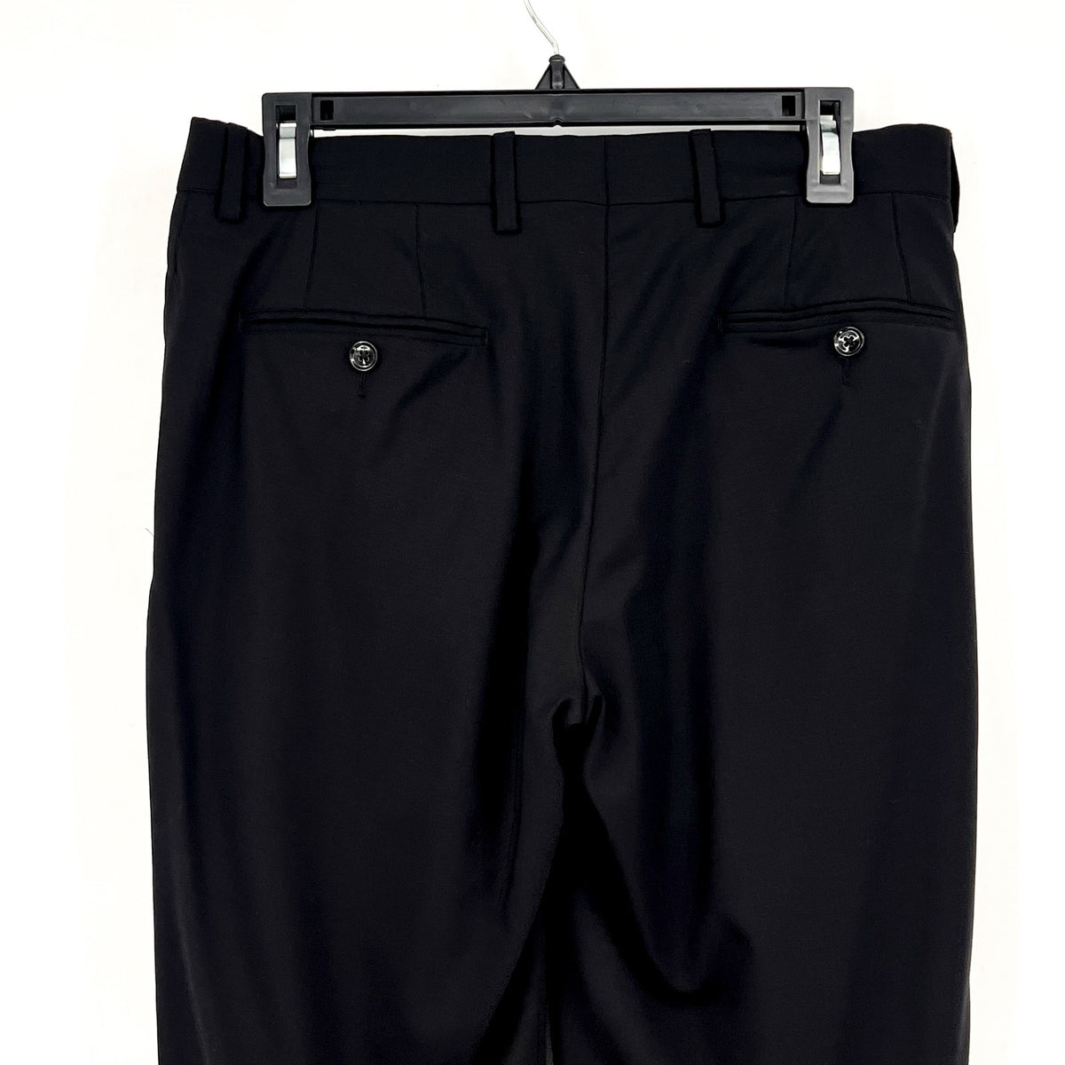TED BAKER Men's Jim CT Dress Pants 31R Black Flat Front 100% Wool NWT