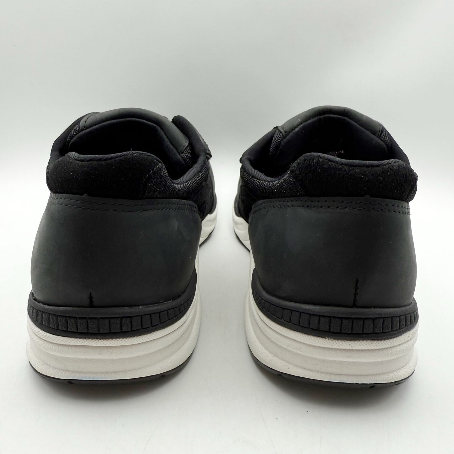 SAS Mens Journey Mesh Walking Sneakers US 9.5 M EU 42.5 Black Suede NIB