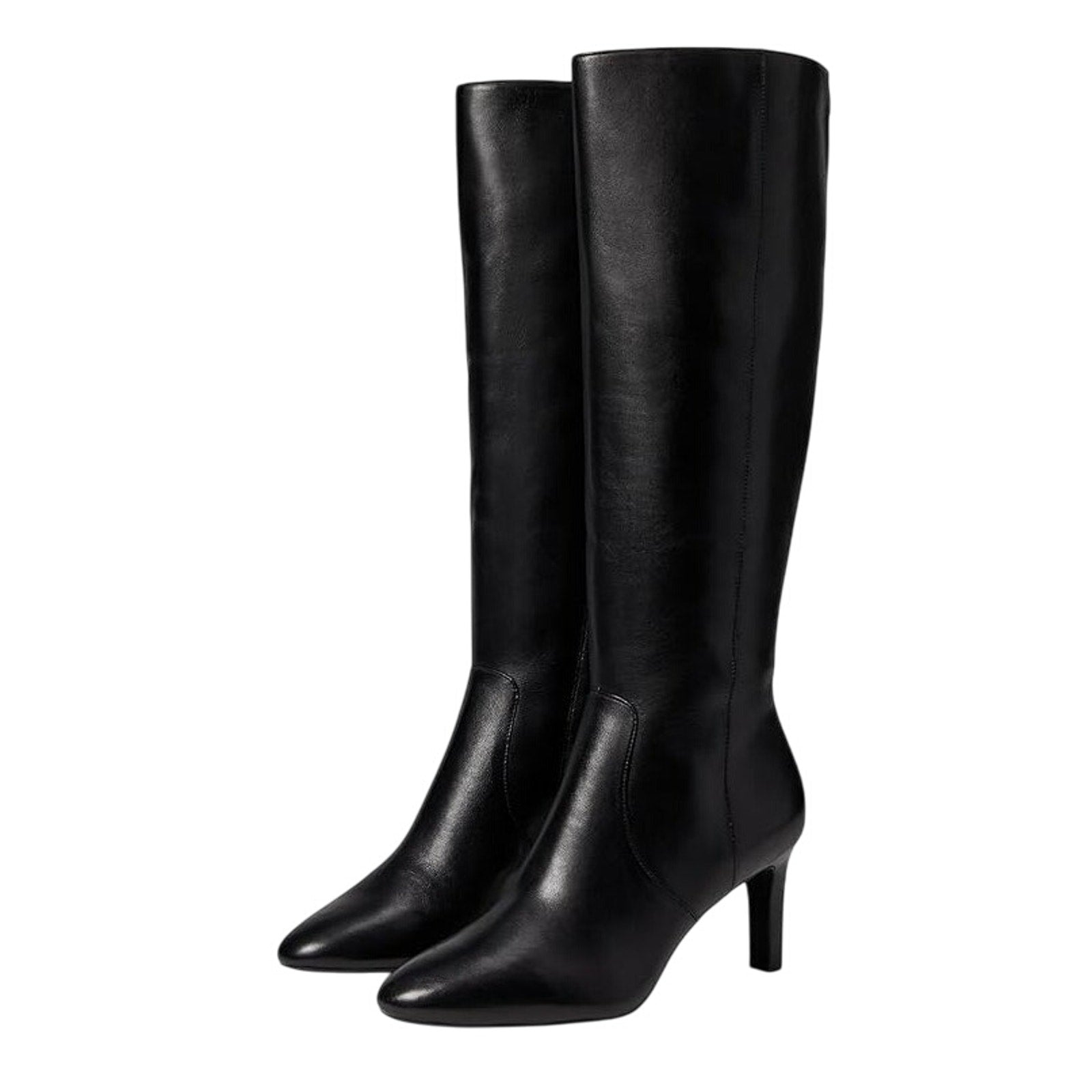 Lauren Ralph Lauren Womens Caelynn II Tall Boots US 5.5 EU 36 Black Leather NIB