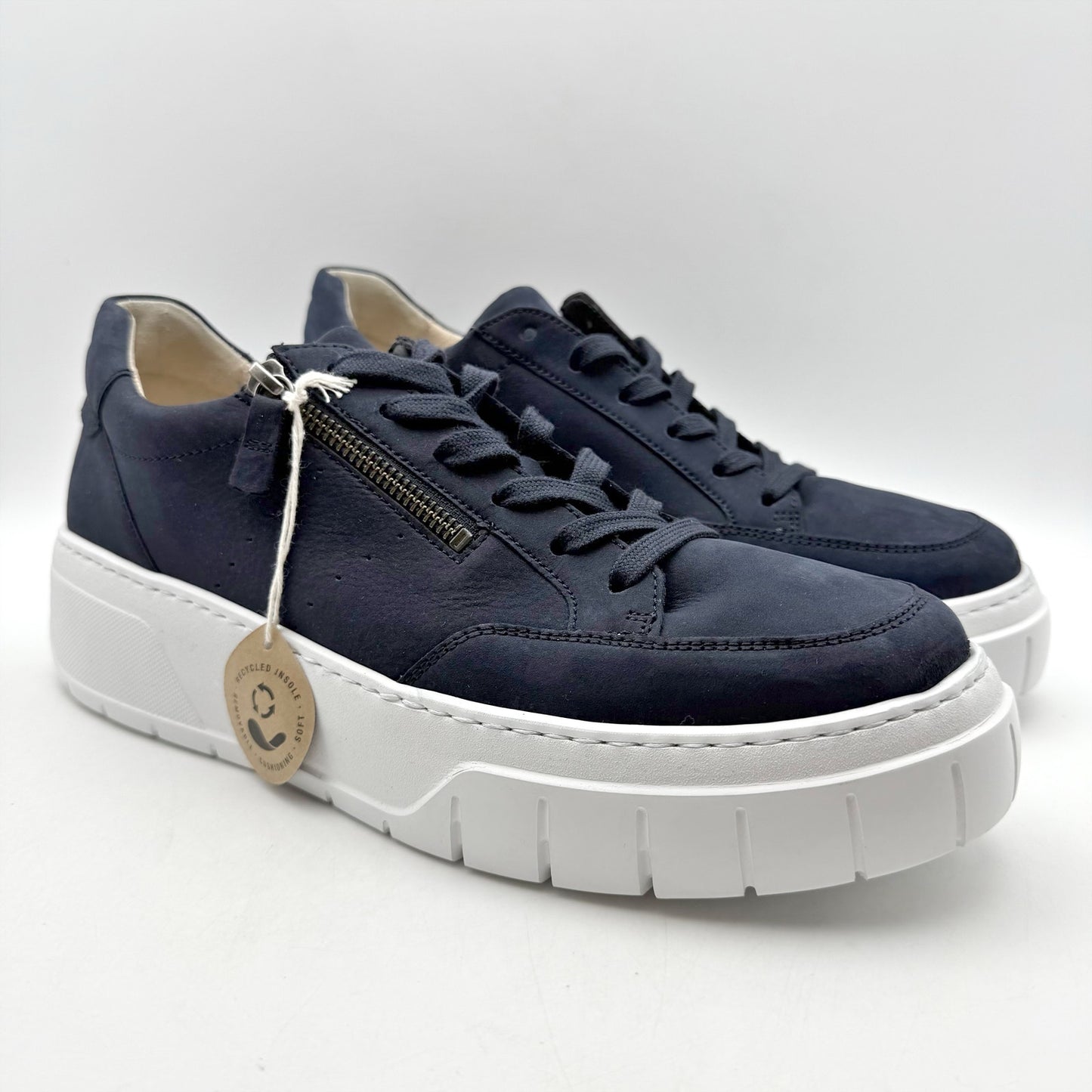 Gabor Womens 53.220 Sneakers UK 9.5 US 12 Navy Suede NWOB