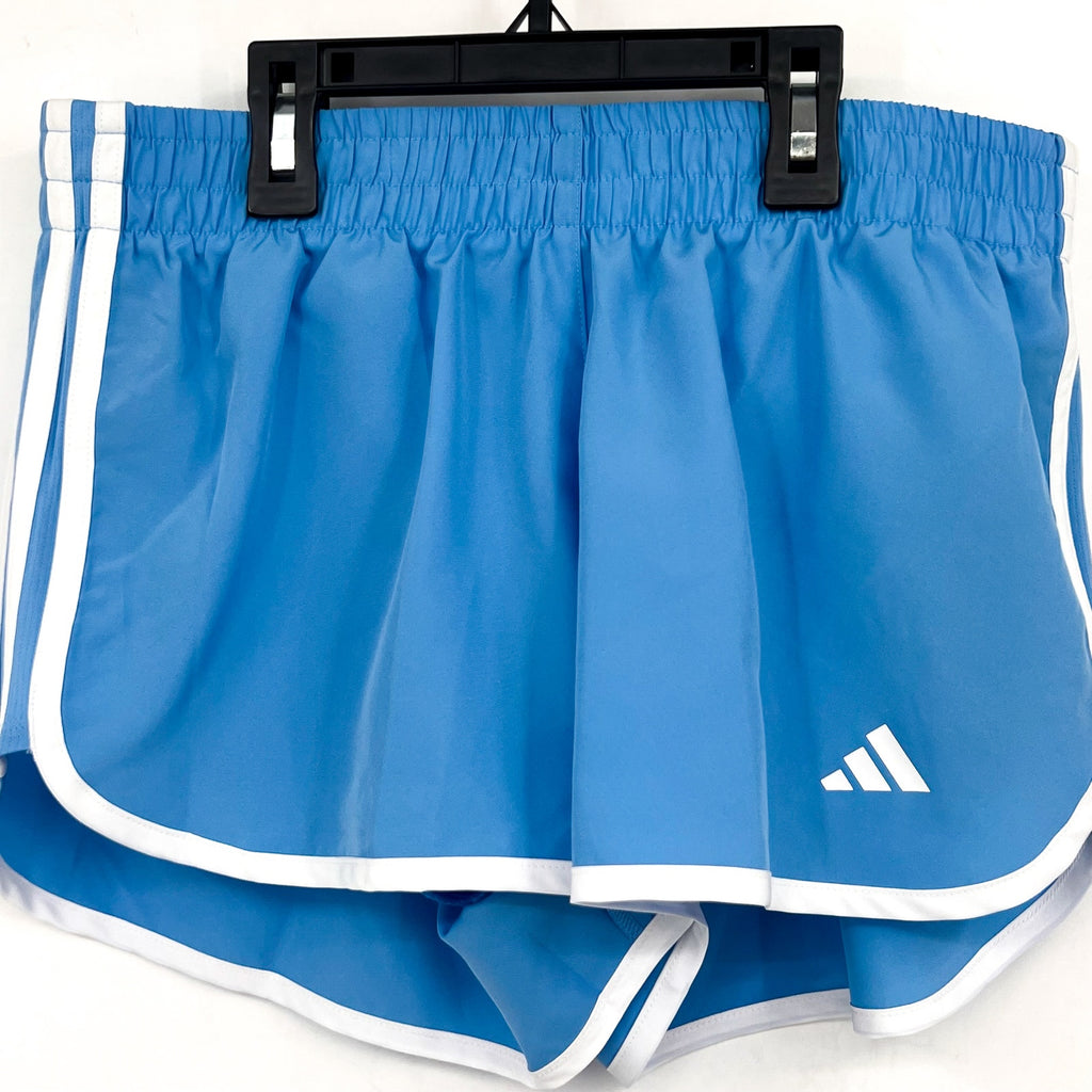ADIDAS Women's Marathon 20 Running Shorts Small Blue Burst 3" Inseam NWT