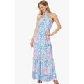 LILLY PULITZER Women's Montecito Halter Maxi Dress Large Multi Naut Today NWOT