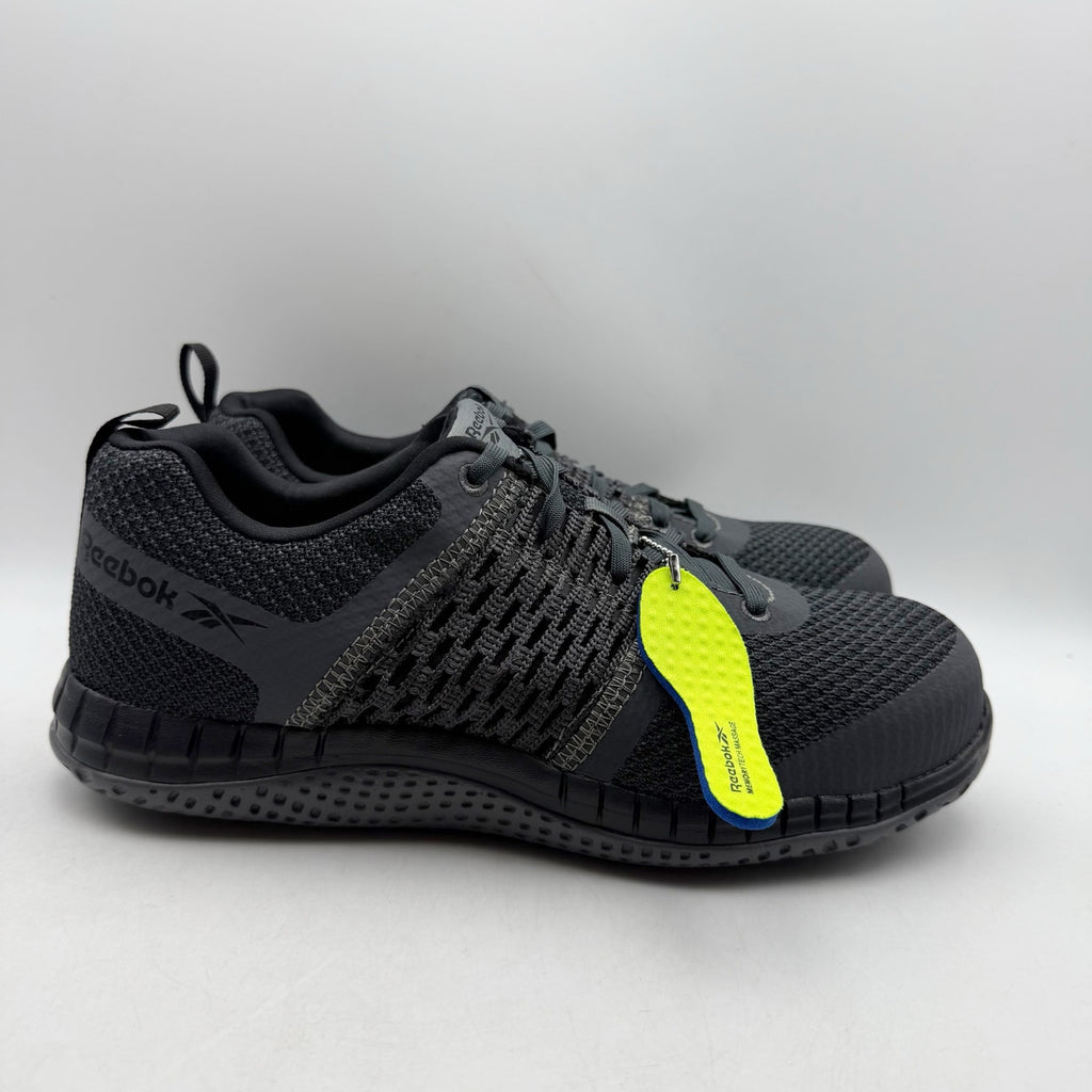 Reebok Mens Print Work ULTK Work Shoes US 8.5 M Grey Black Composite Toe NIB