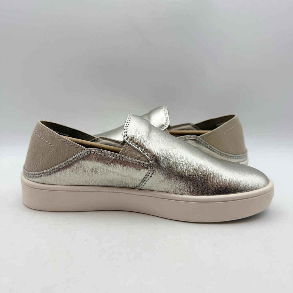 Spenco Womens Saylor Slip On Sneakers US 5 M EU 35 Champagne Gold Leather NIB