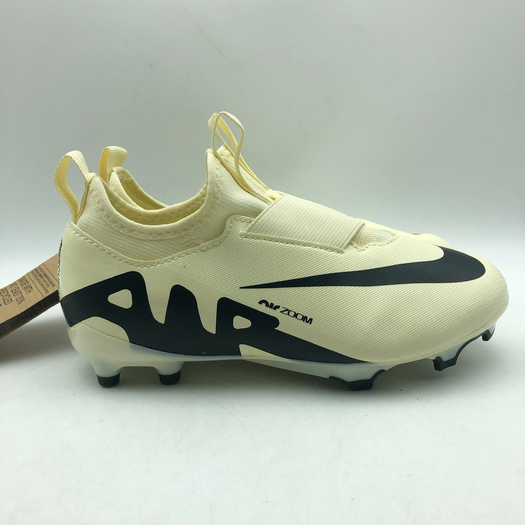 Nike Mercurial Vapor 15 Academy Soccer Cleats YOUTH 2.5 Pale Yellow DJ5617 NWOB