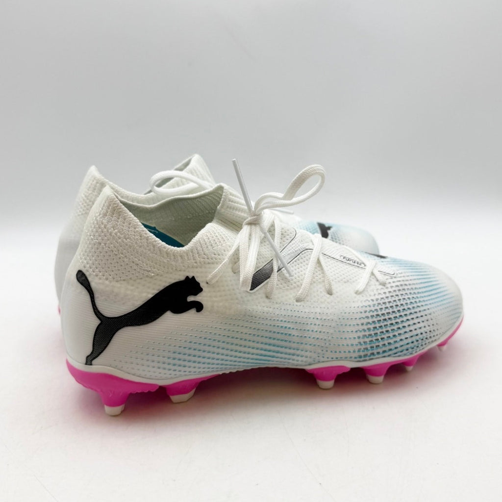 PUMA Kids Future7 Match FG/AG Soccer Cleats Size 3 White NWOB