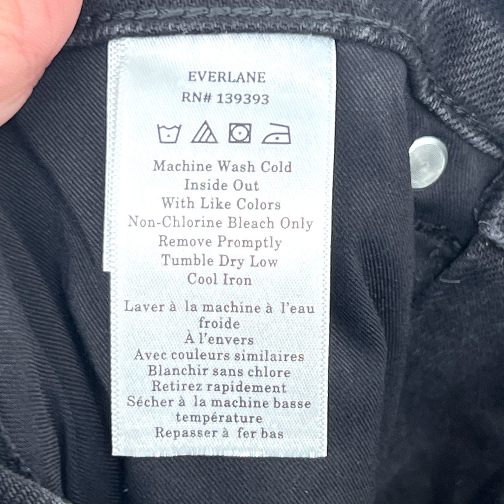 EVERLANE Women's The Way-High Curve Jeans 26R US 2 Washed Black NWT