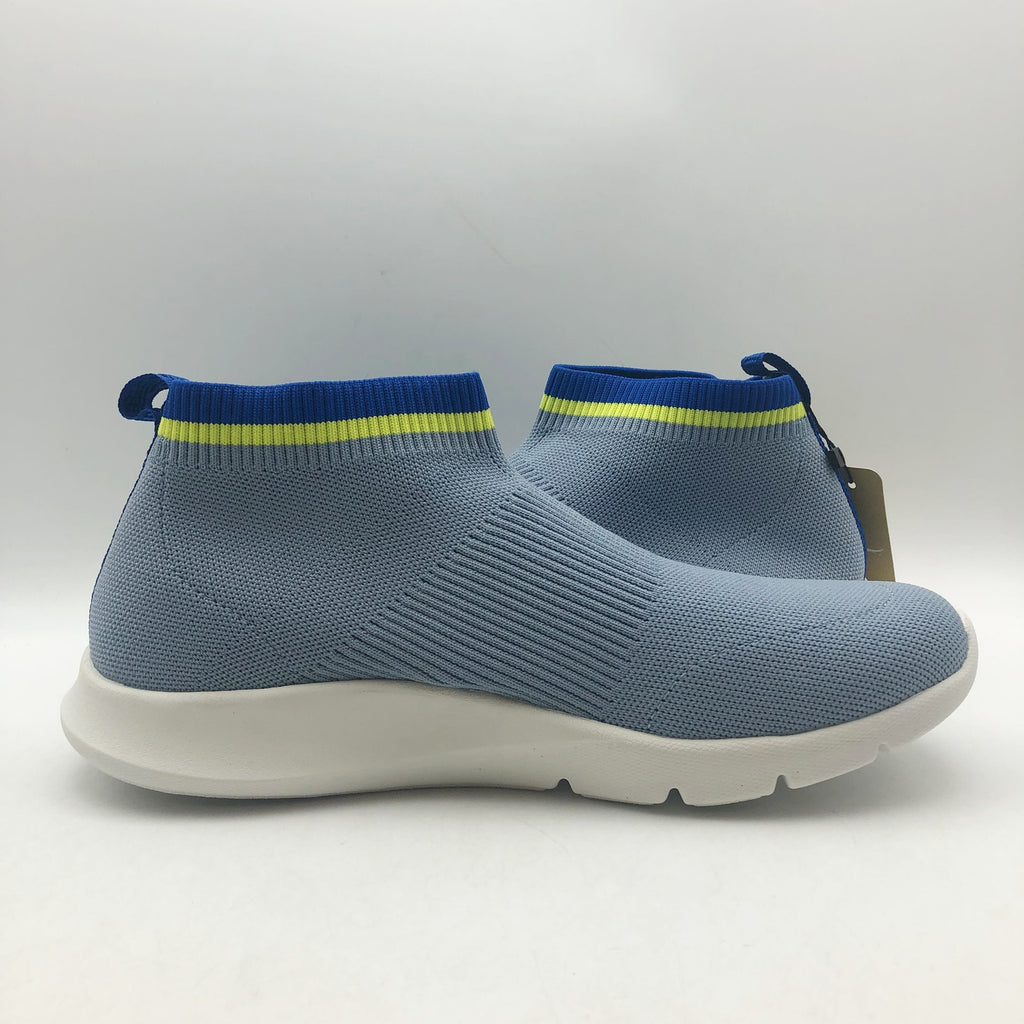 Spenco Womens Pure Love Knit Casual Sneakers Size 9.5 WIDE Fog Blue NIB