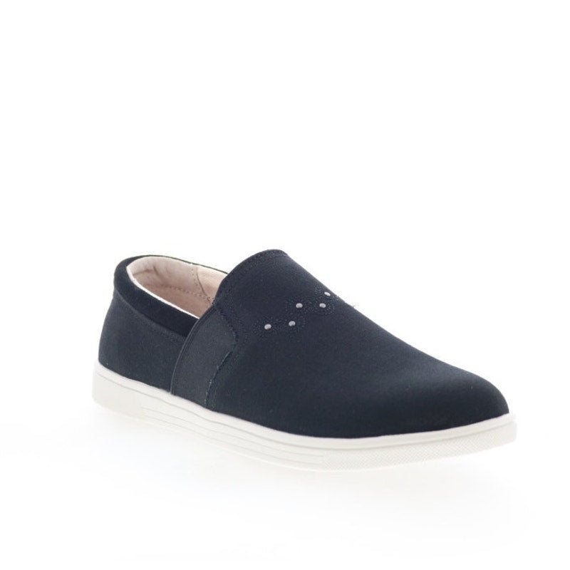Spenco Women Waterfront Canvas Slip On Sneakers Size 7 EU 37.5 Black NIB