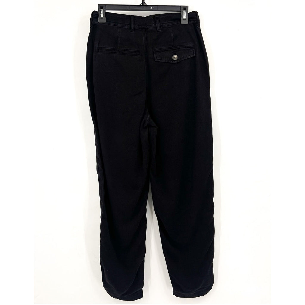 EVERLANE Women's The Relaxed Chino Pants Size 2 Black Buttersoft Barrel Fit NWT