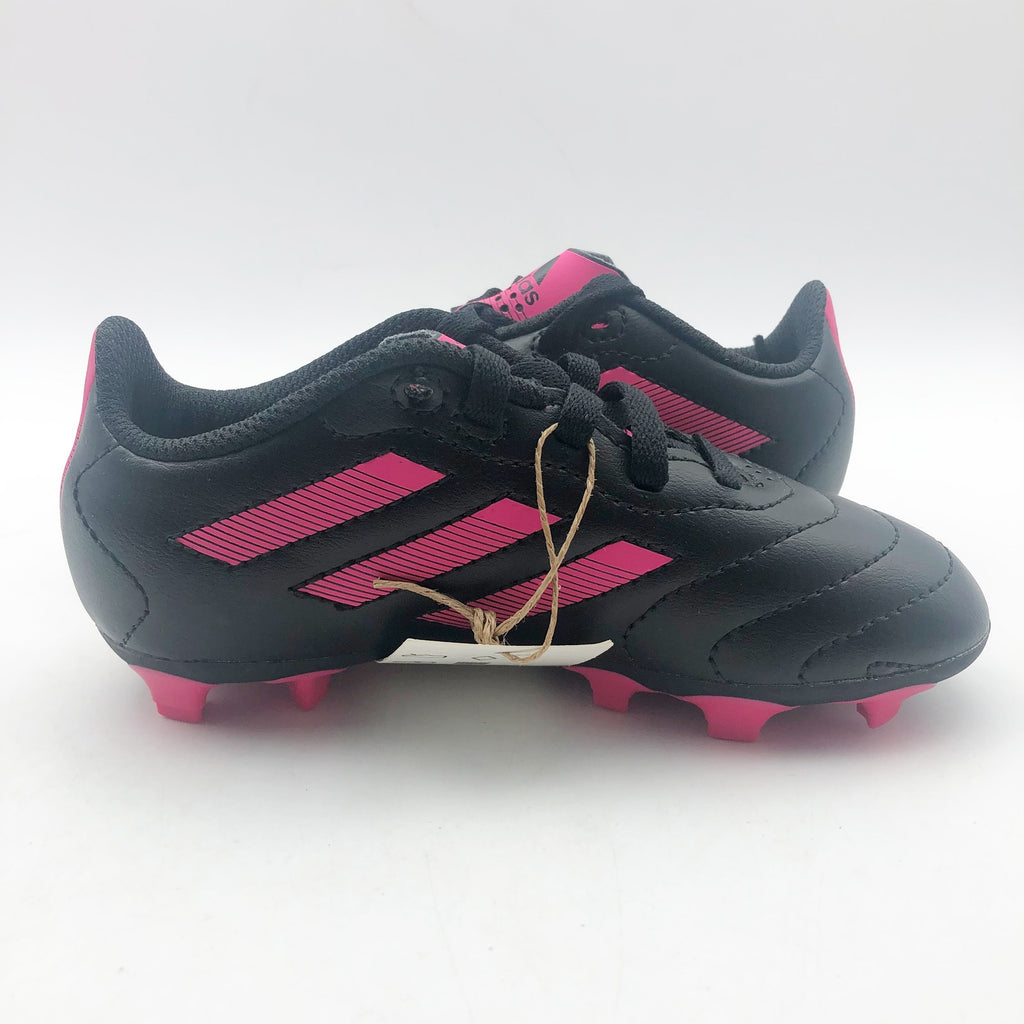 Adidas Little Kids Goletto VIII Firm Ground Soccer Cleats 9.5K Black Pink NWOB
