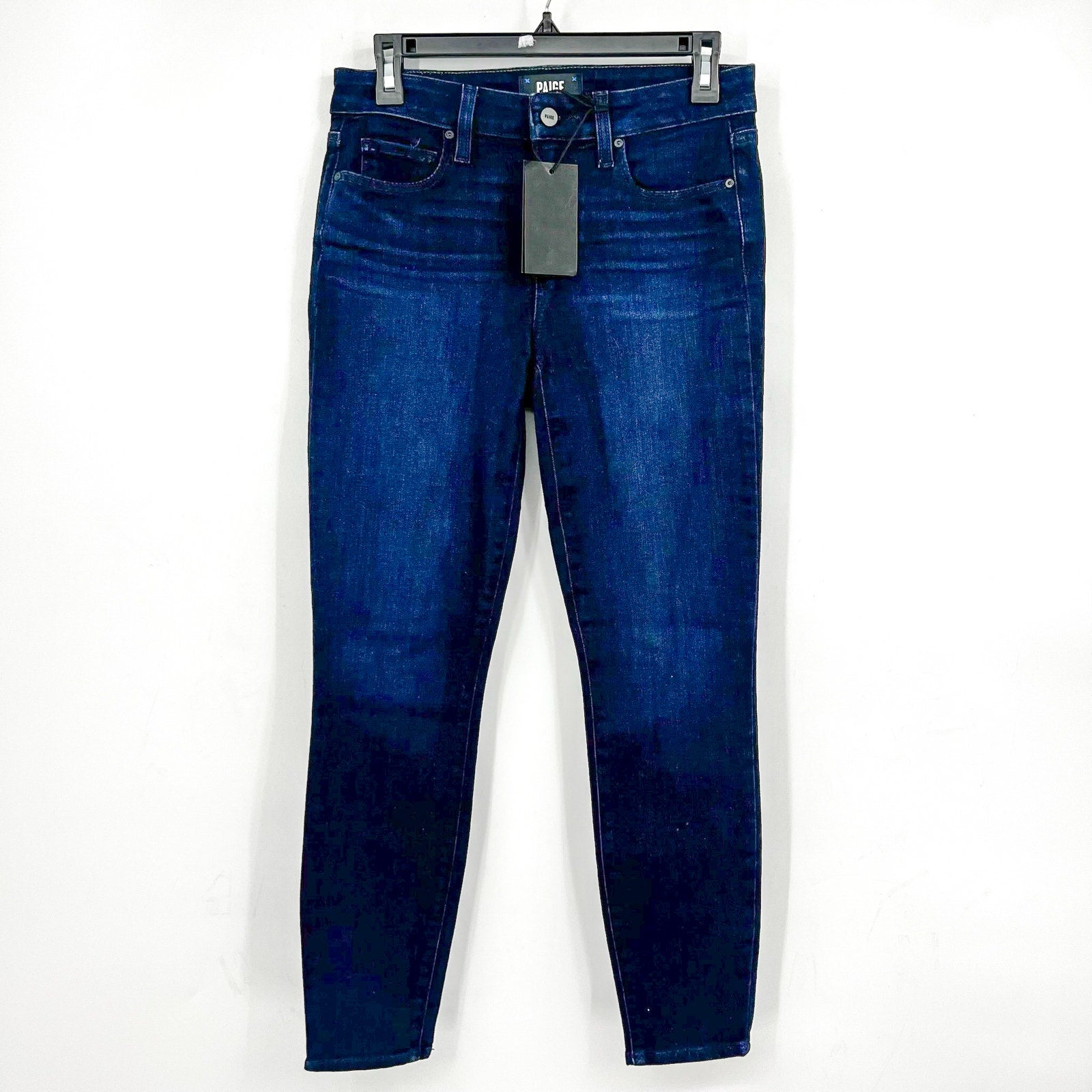 PAIGE Women's Verdugo Ankle Skinny Jeans Size 27 US 4 Snapdragon Blue NWT