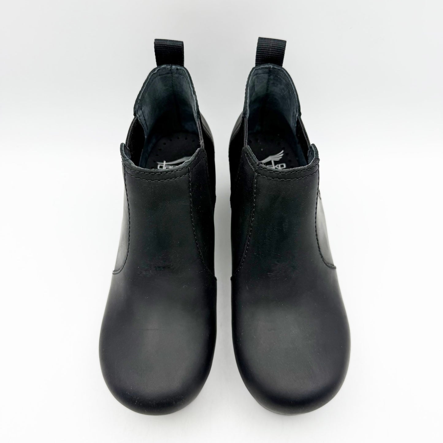 Dansko Womens Frankie Bootie EU Size 36 US 5.5-6 Black Leather Ankle Slip On NIB