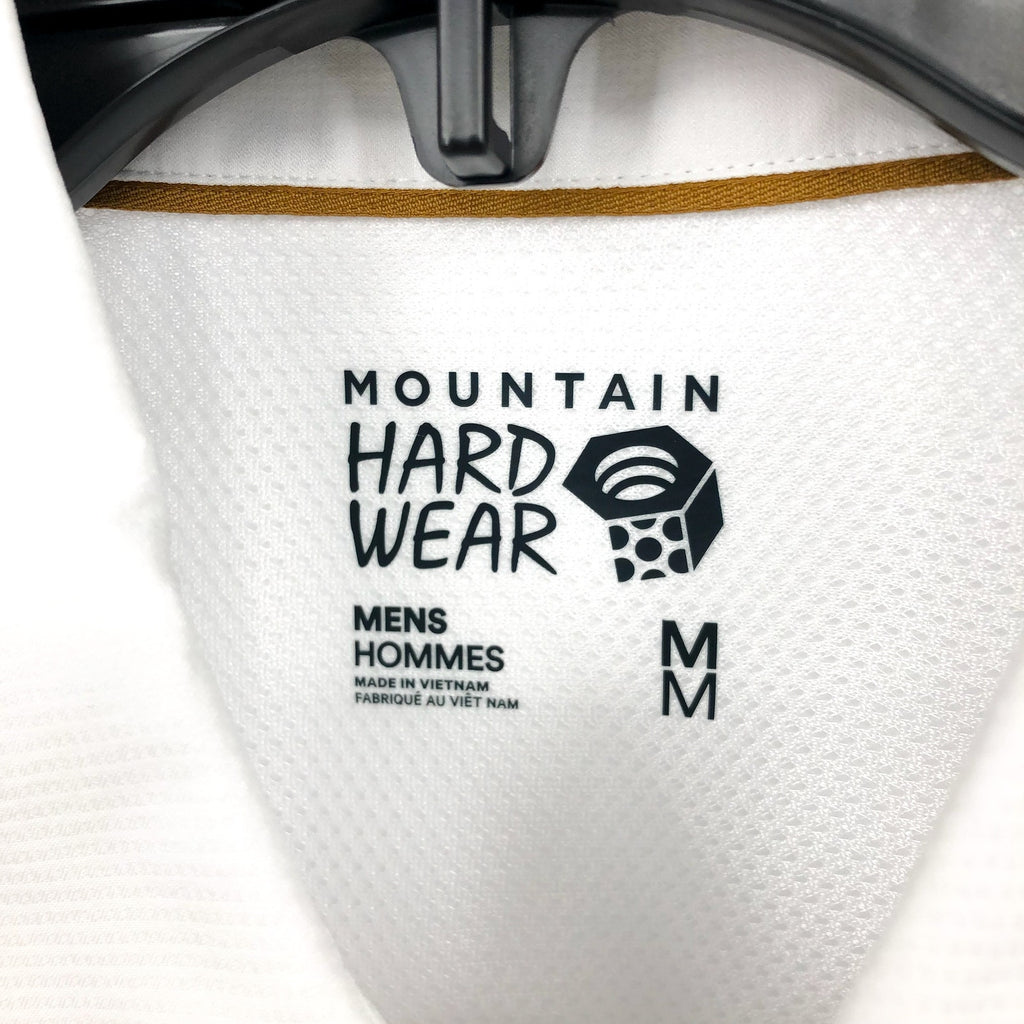 MOUNTAIN HARDWEAR Men's Canyon Long Sleeve Shirt Medium White Button Front NWT
