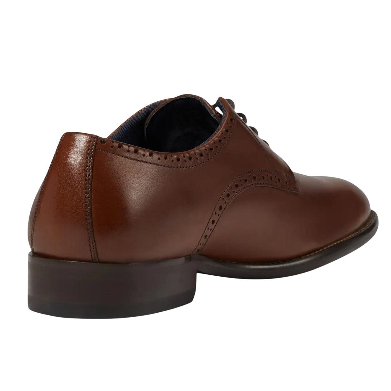 Johnston & Murphy Men Stockton Plain Toe Shoe US 9.5 M EU 42.5 Brown Leather NIB