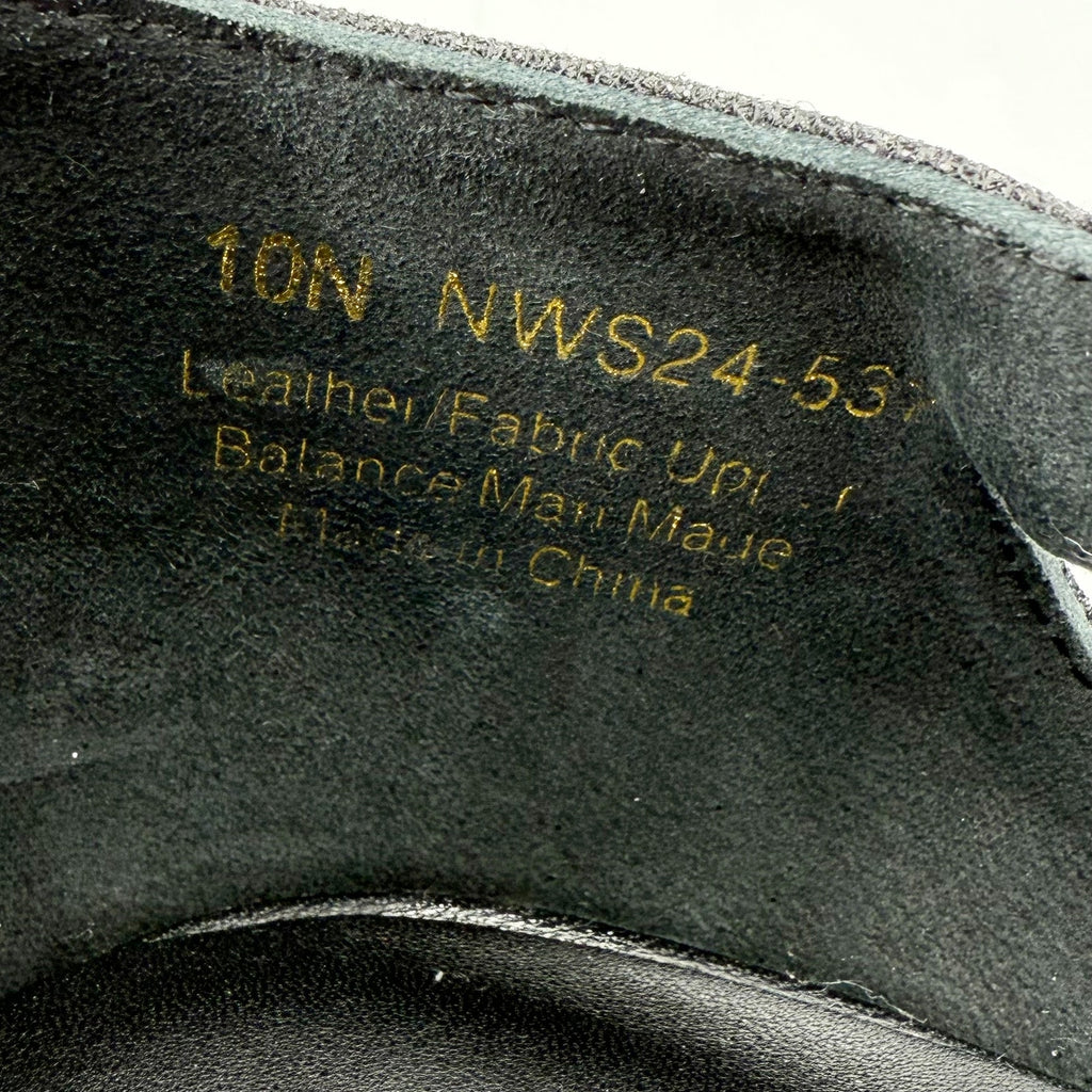 David Tate Womens Fantastic Heels 10 NARROW Black Glitter Fabric T-Strap NIB