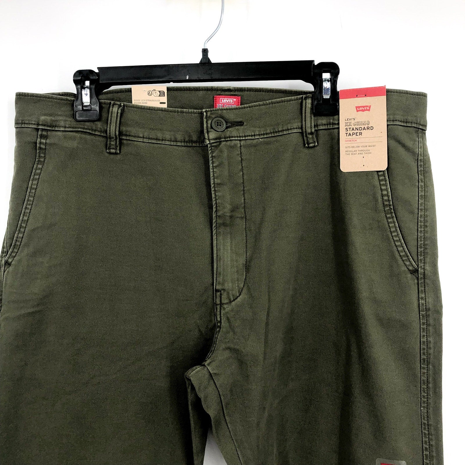 LEVI'S Men's XX Chino Standard Taper Pants 36x30 Olive Green NWT 85226-0146