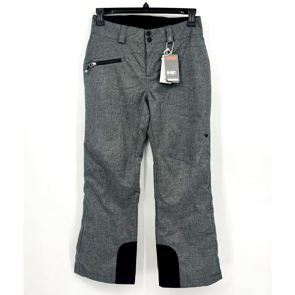 OBERMEYER Women's Malta Snow Ski Pants 2 SHORT Charcoal Grey Waterproof NWT