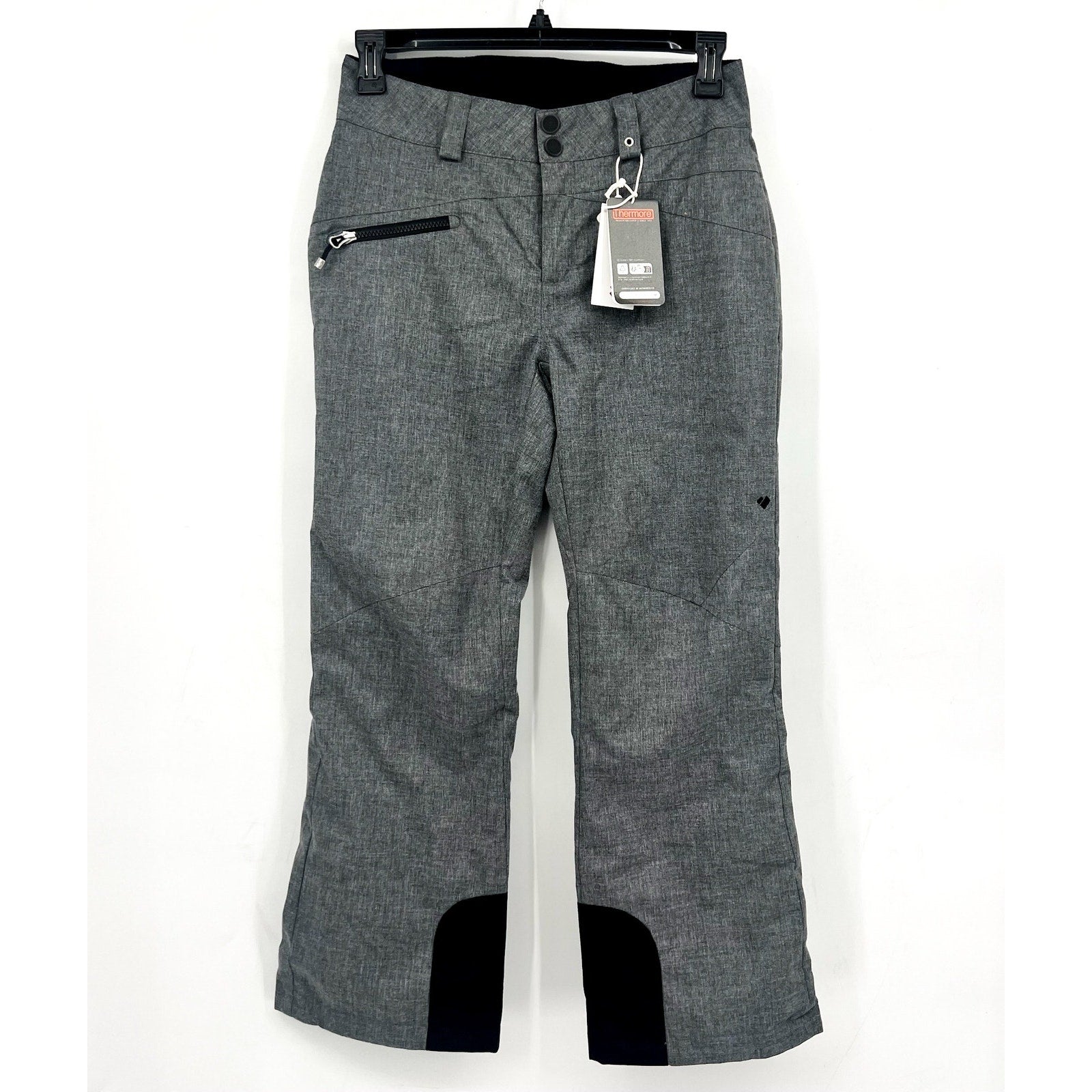 OBERMEYER Women's Malta Snow Ski Pants 2 SHORT Charcoal Grey Waterproof NWT