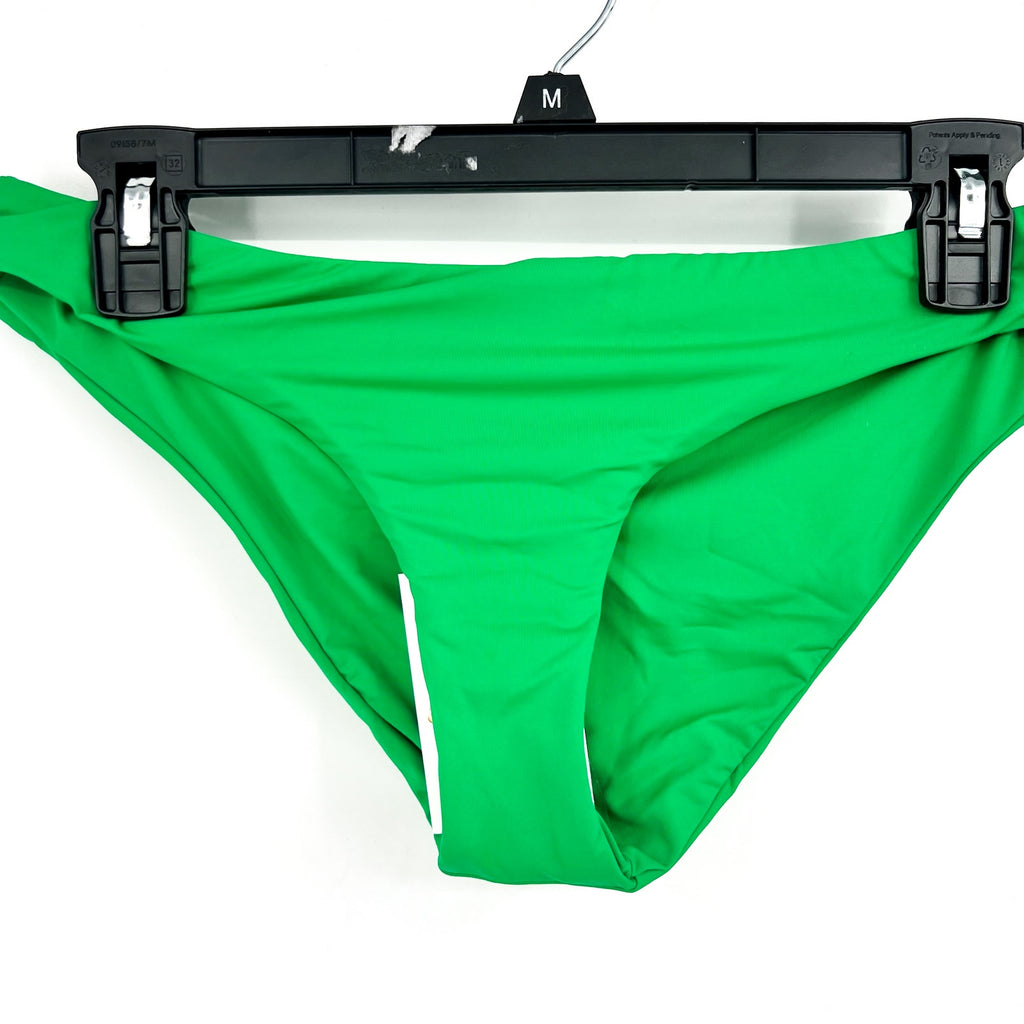 BECCA Women's Coast Shirred Adela Hipster Bikini Bottom Small Green Emerald NWT
