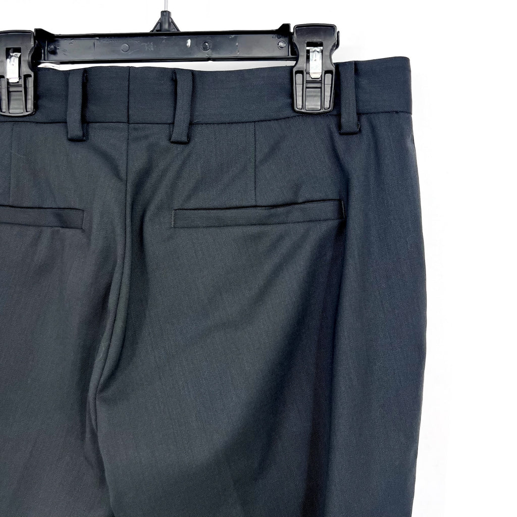 EVERLANE Men's The Italian Wool Trouser Pants 28x30 Dark Grey Flat Front NWT