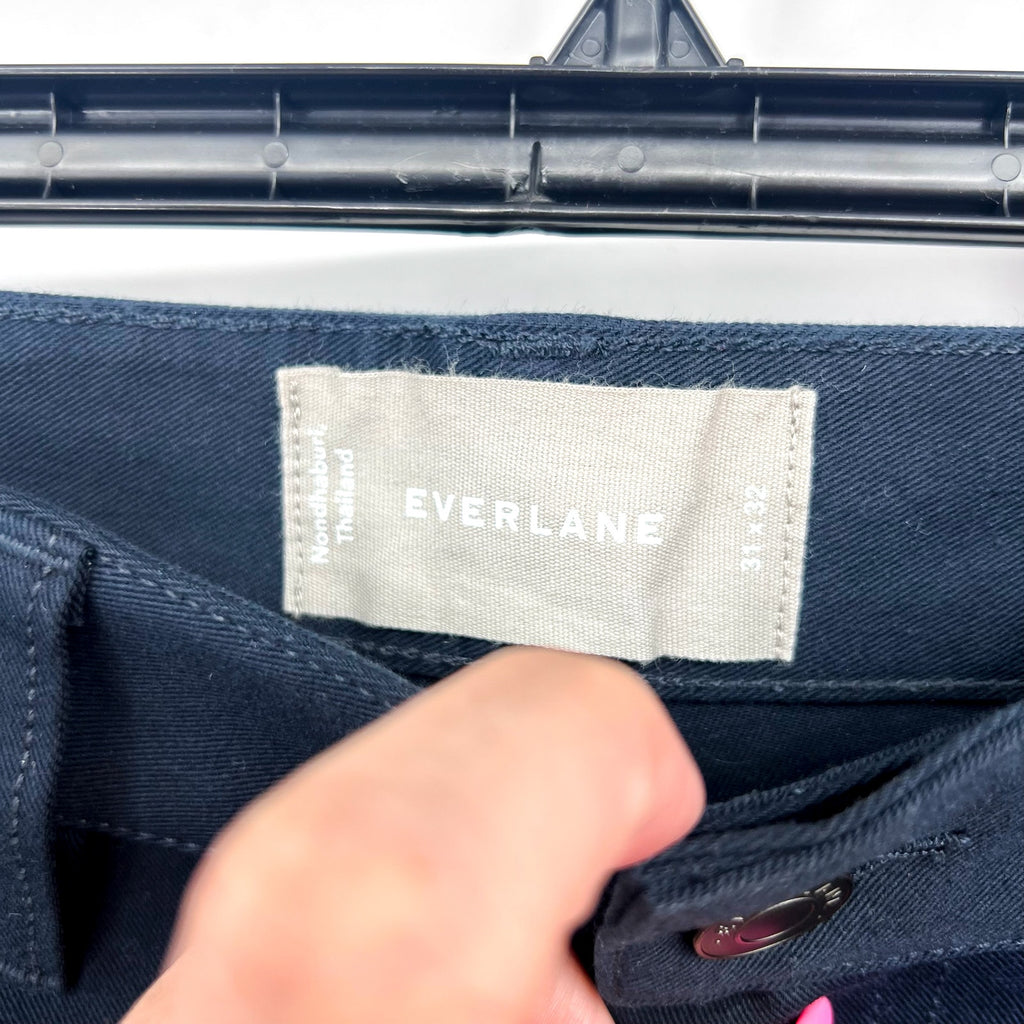 EVERLANE Men's The Performance 5-Pocket Pants 31x32 Navy Blue Stretch NWT