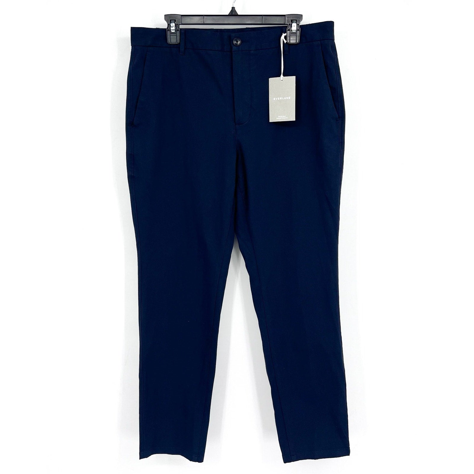 EVERLANE Men's Uniform Performance Chino 32x30 Navy Blue Slim Fit Pants NWT