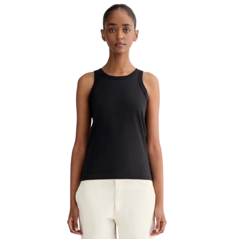 EVERLANE Women's The Tank in Essential Orangic Cotton XS Black Sleeveless NWT