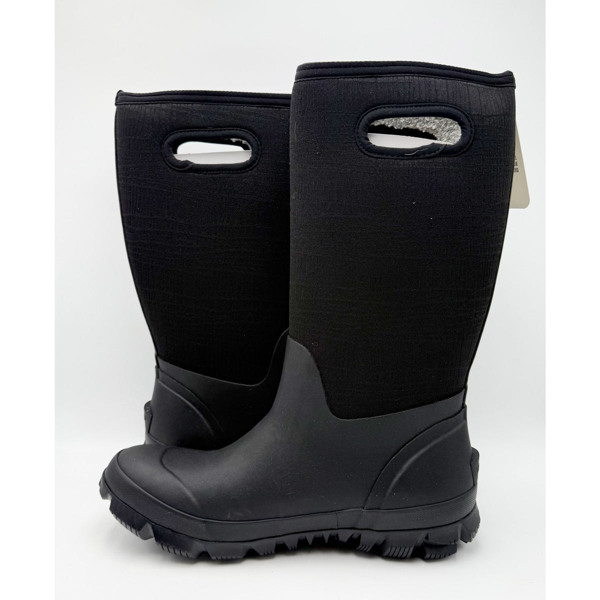 Bogs Womens Whiteout Cracks Tall Boots Size 12 EU 43 Black Waterproof NIB