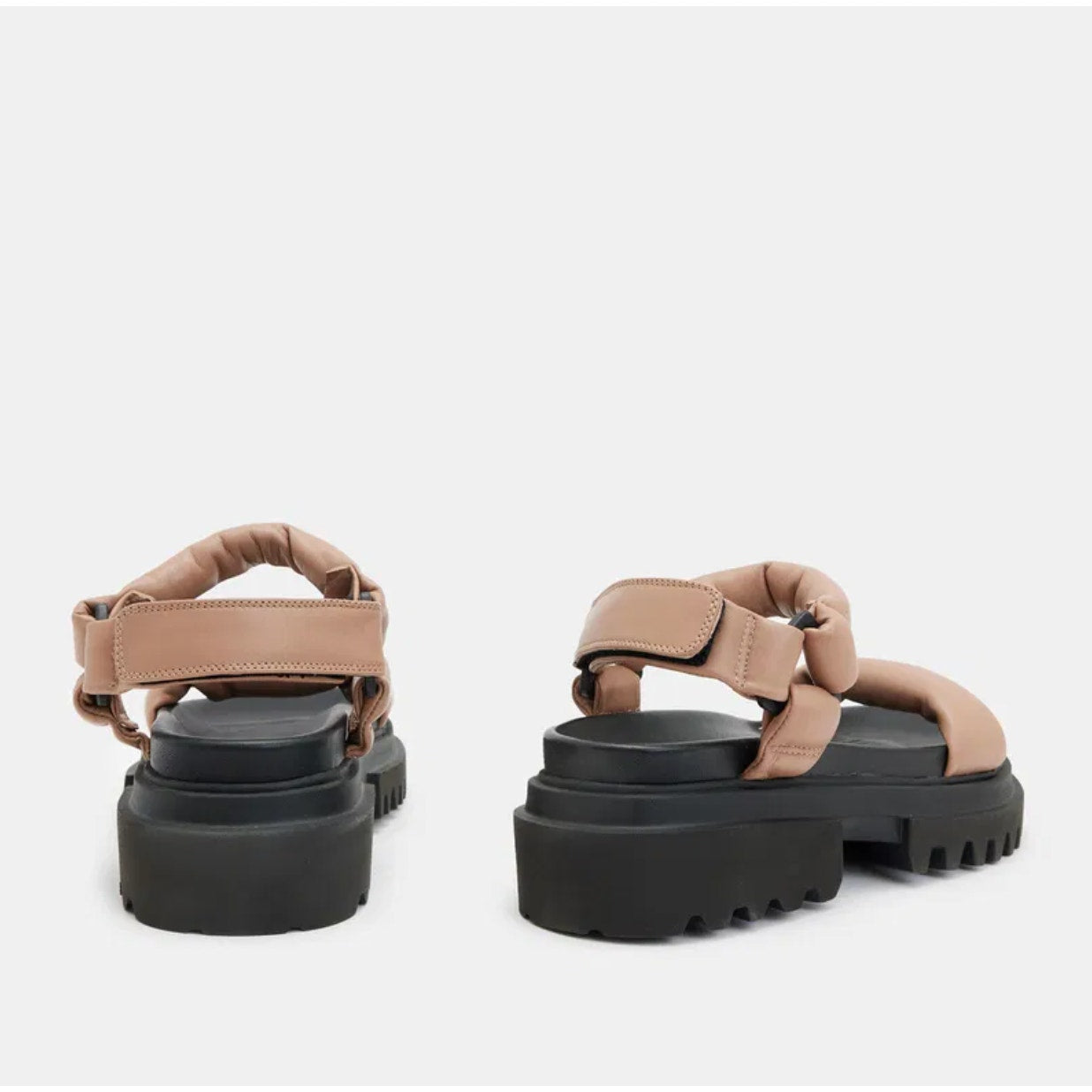 ALLSAINTS Womens Helium Platform Sandals US 7 EU 37 Leather Chunky Sole NWOB