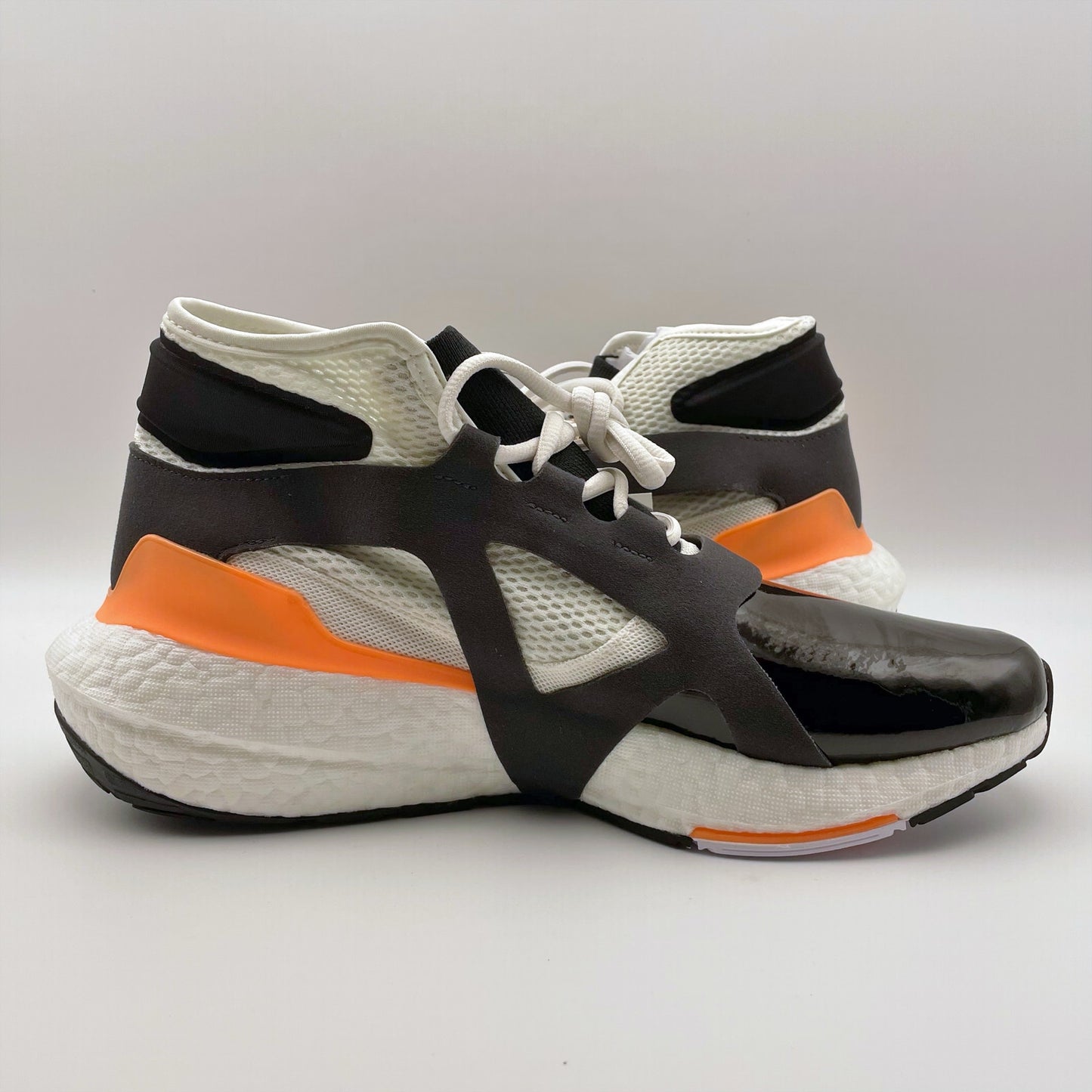 Adidas by Stella McCartney Womens Ultraboost 21 Sneakers US 9.5 Black Orange NIB