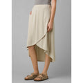 PRANA Women's Tidal Wave Midi Skirt XS Sand Beige High Low Knit NWT