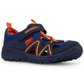 Merrell Big Kids Explorer Hydro Sandals Size 4 Blue Orange Water Resistant NWOB
