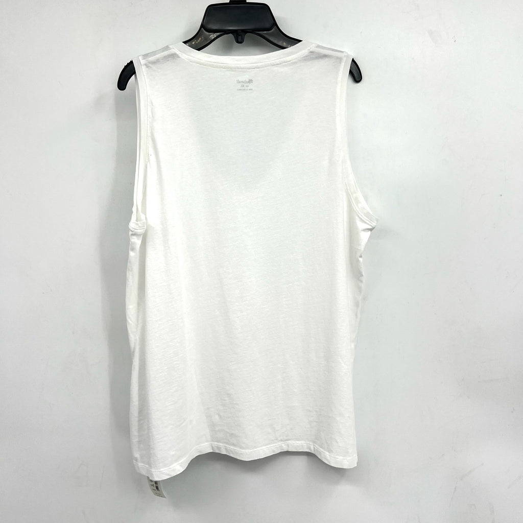 MADEWELL Women's Northside V-neck Tank Top XL White Sleeveless P2708 NWT