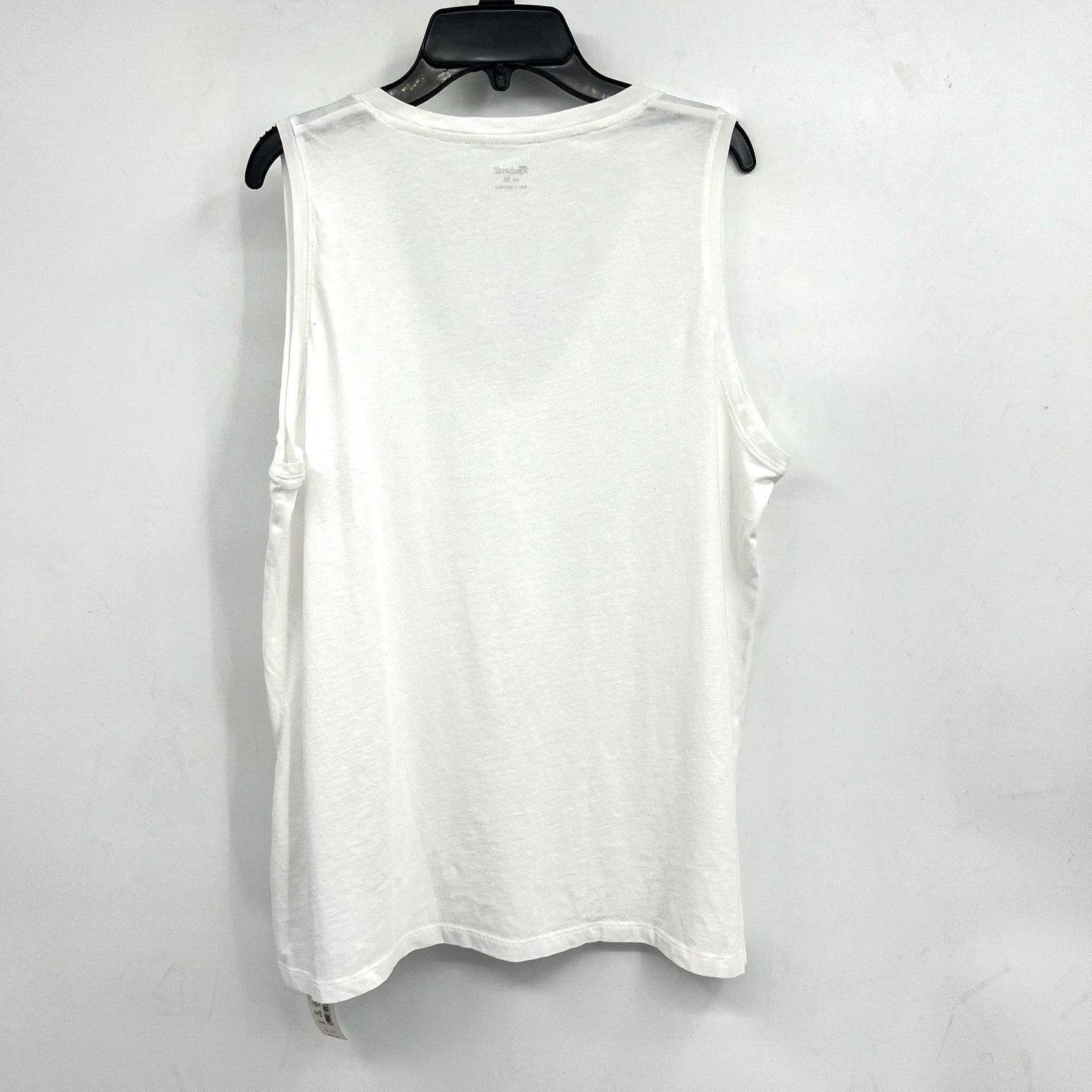 MADEWELL Women's Northside V-neck Tank Top XL White Sleeveless P2708 NWT