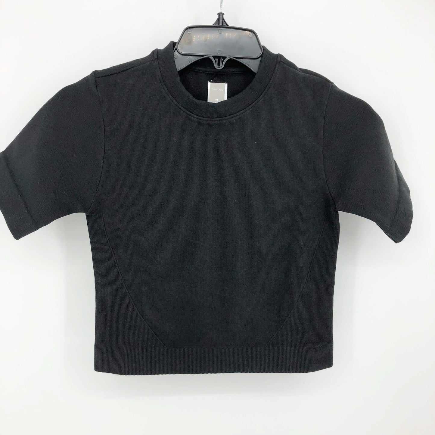 Everlane Womens The Seamless Crop Tee Short Sleeve XS/Small Black NWOT
