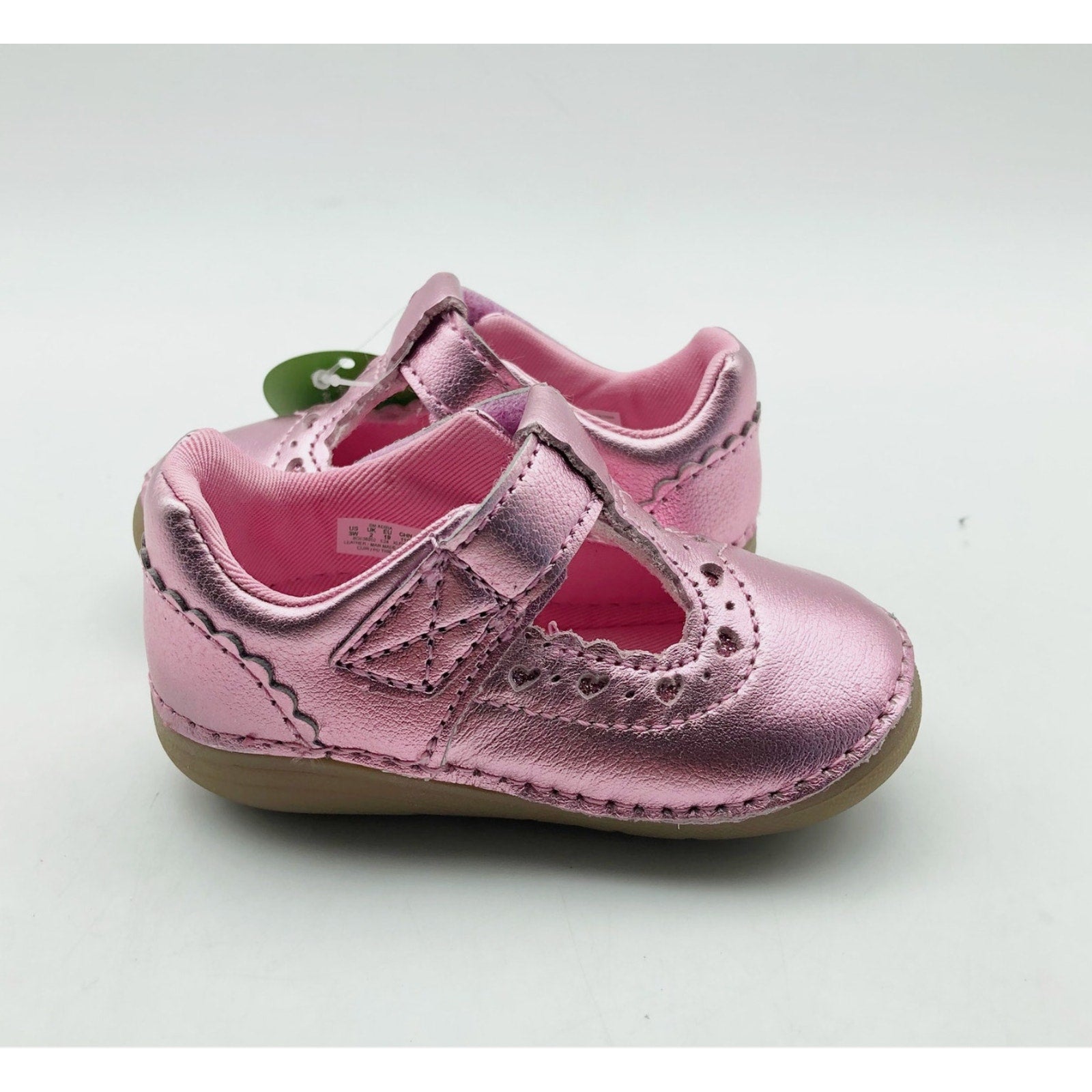 Stride Rite Girls Adira Flat Size 3 Pink Fuchsia Toddler Shoe Mary Jane NIB