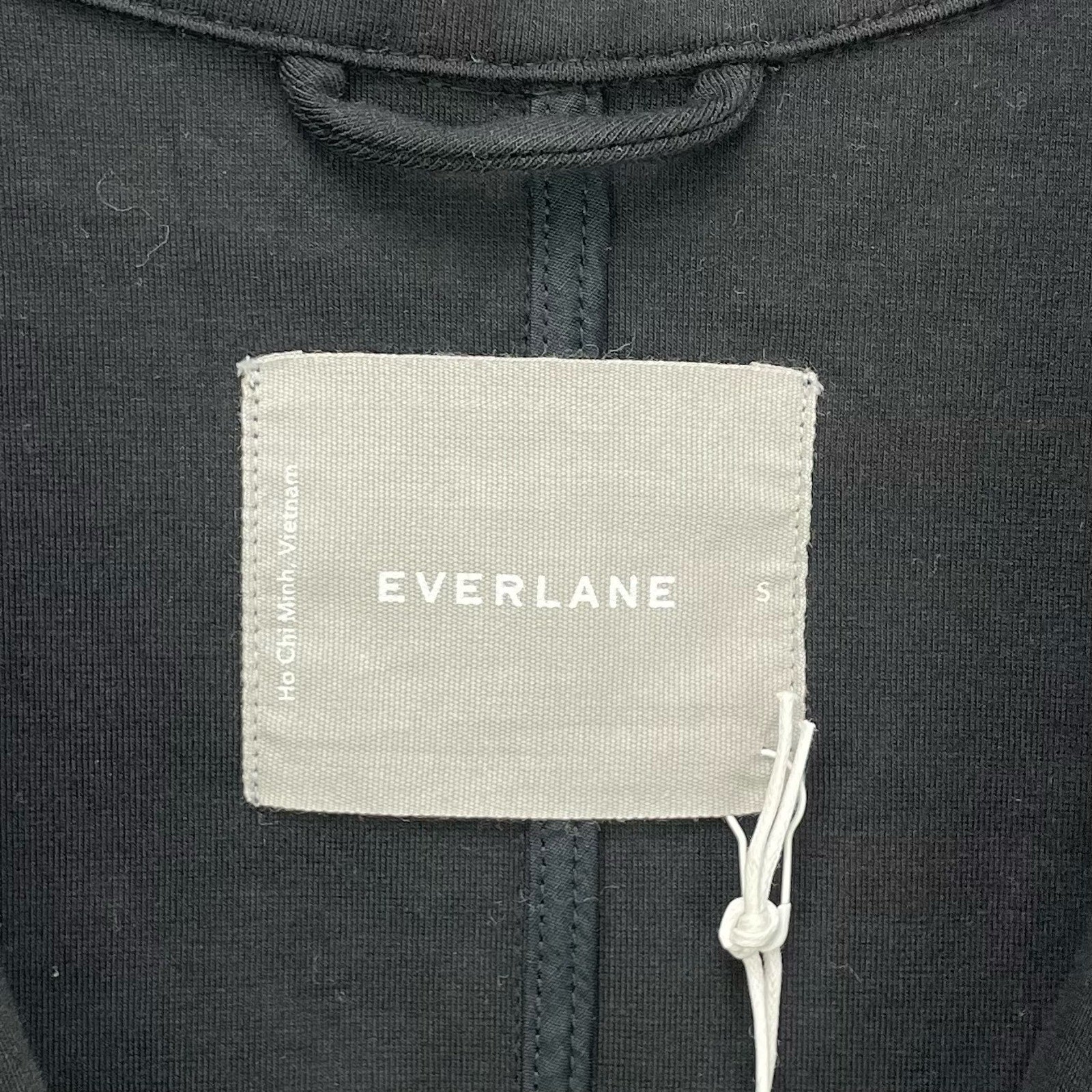 Everlane Womens The Dream Coat Small Black Overcoat Knit Long NWT