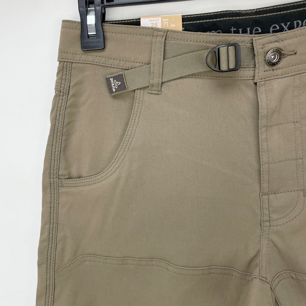 prAna Mens Stretch Zion Shorts Size 28 Mud Brown 10 inch Inseam NWT