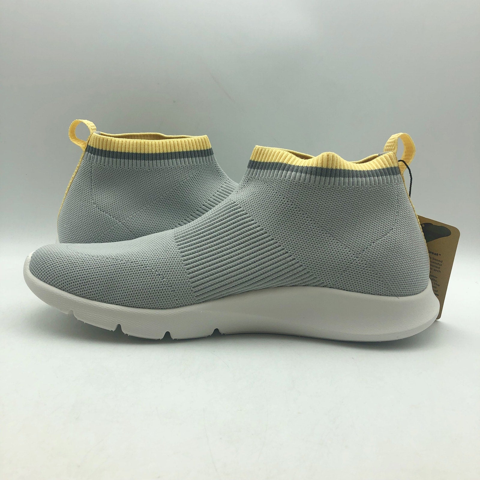 Spenco Waco Womens Pure Love Knit Sneakers Size 9.5 Glacier Grey Slip On NIB
