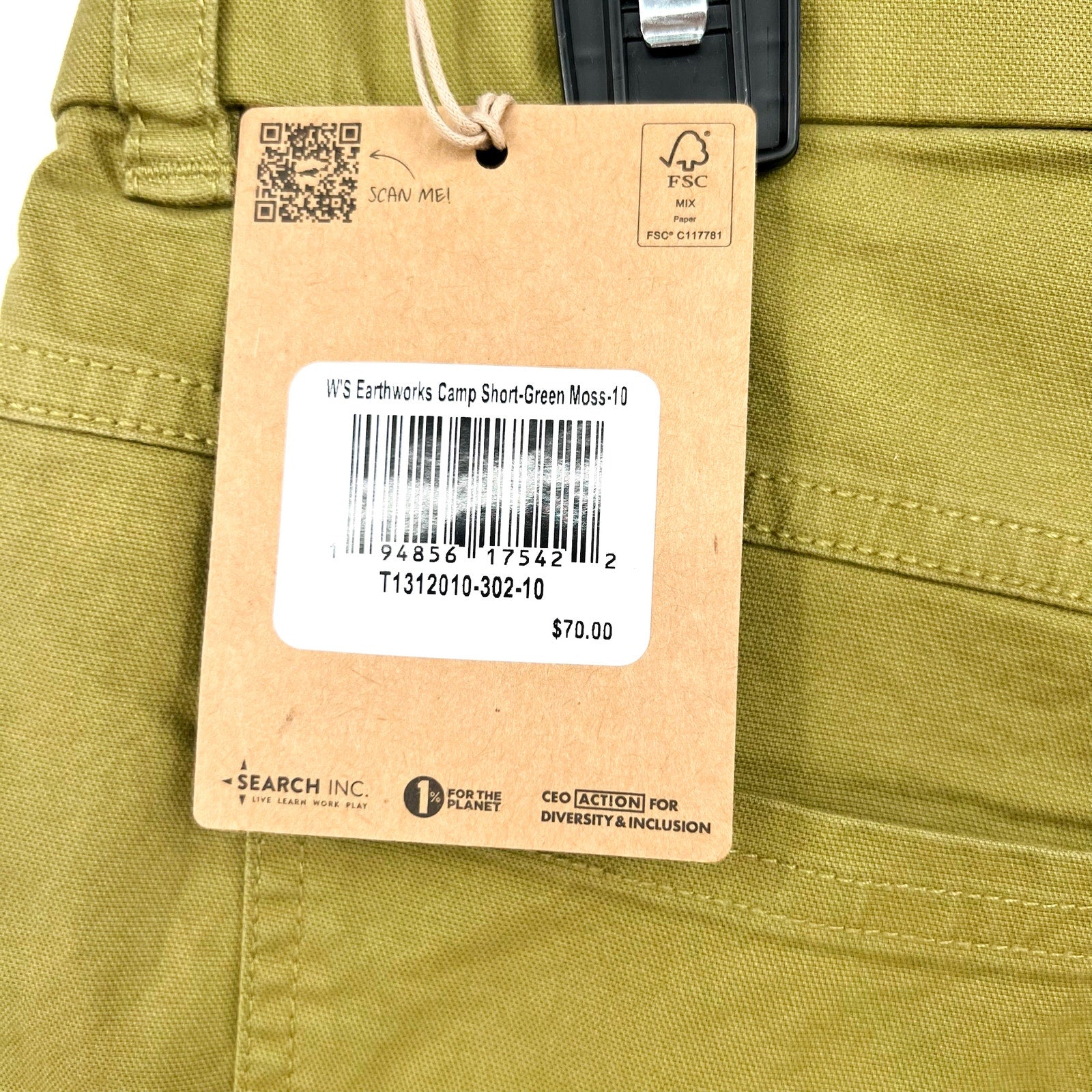 TOAD & CO. Women's Earthworks Camp Shorts Size 10 Moss Green Mid Rise NWT