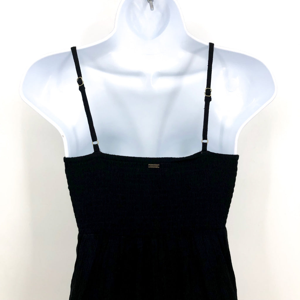 O'NEILL Women's Keiko Tank Jumpsuit XS Black Sleeveless Cut Out Wide Leg NWOT