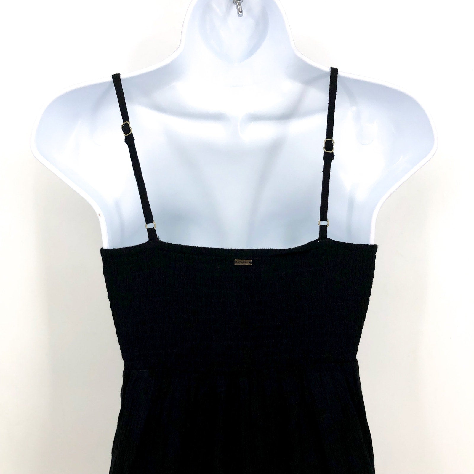 O'NEILL Women's Keiko Tank Jumpsuit XS Black Sleeveless Cut Out Wide Leg NWOT