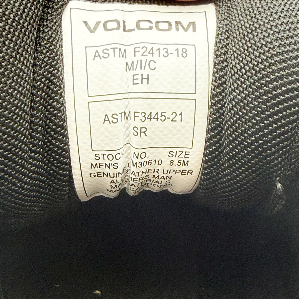 Volcom Mens Vitals Skate Work Shoes Size 8.5 M Blue Black EH Composite Toe NIB