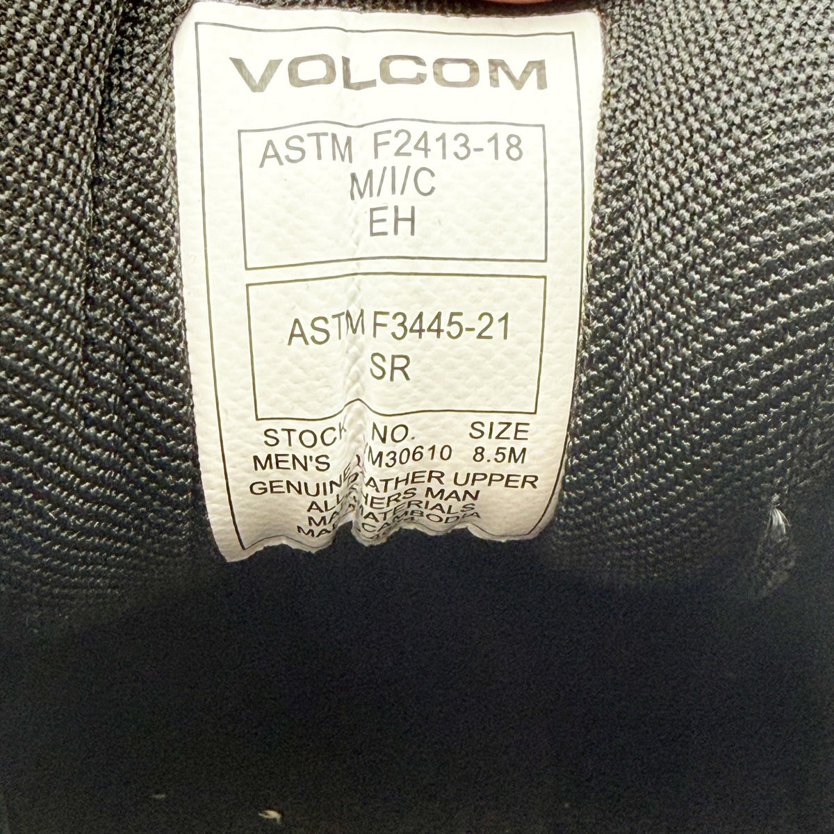 Volcom Mens Vitals Skate Work Shoes Size 8.5 M Blue Black EH Composite Toe NIB