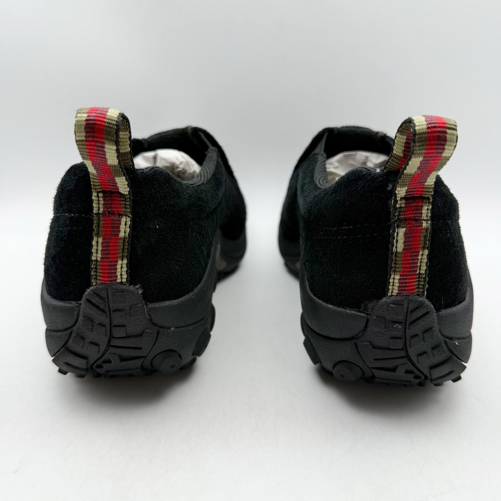 MERRELL Womens Jungle Moc Toe Shoes US 7 M Black Midnight Suede Slip On NIB