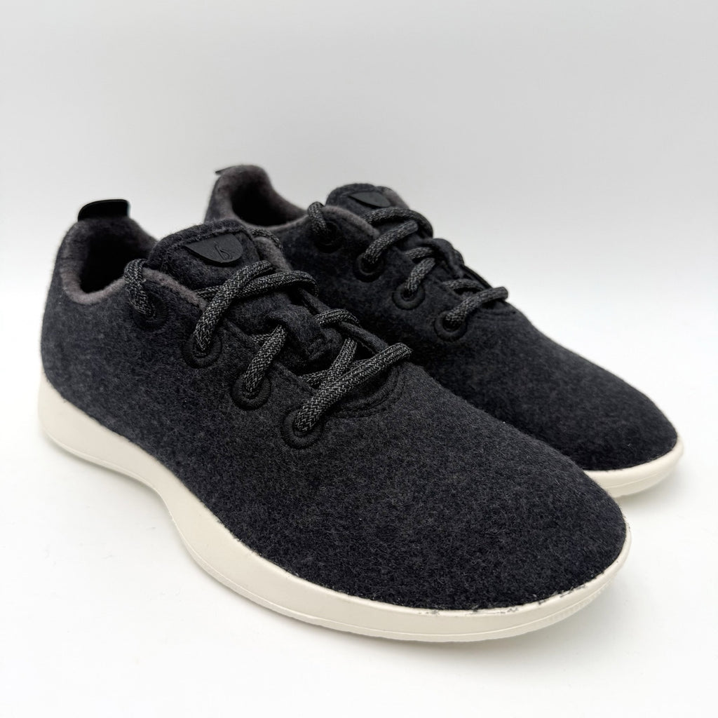 AllBirds Womens Wool Runner Sneakers US 7 EU 37 Black Athletic NIB