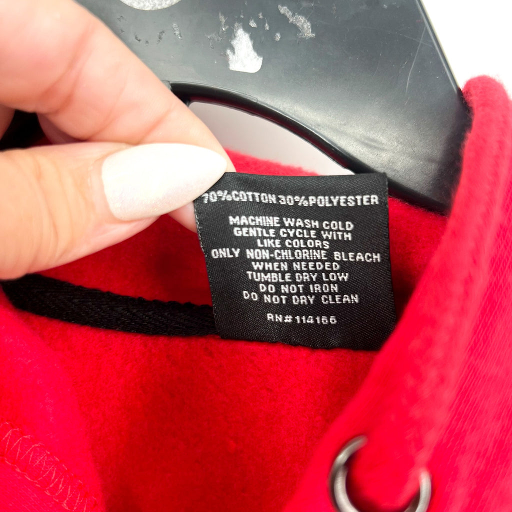 COLOSSEUM Womens NC State Wolfpack Hoodie Medium Red Black Long Sleeve NWT