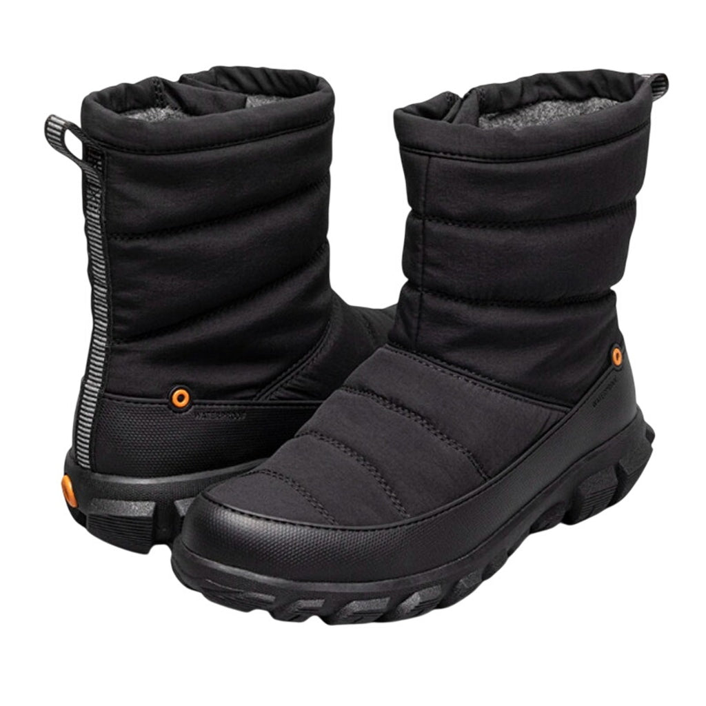 Bogs Womens Cedar Quilt Winter Boots Size 8.5 EU 39.5 Black Waterproof NIB