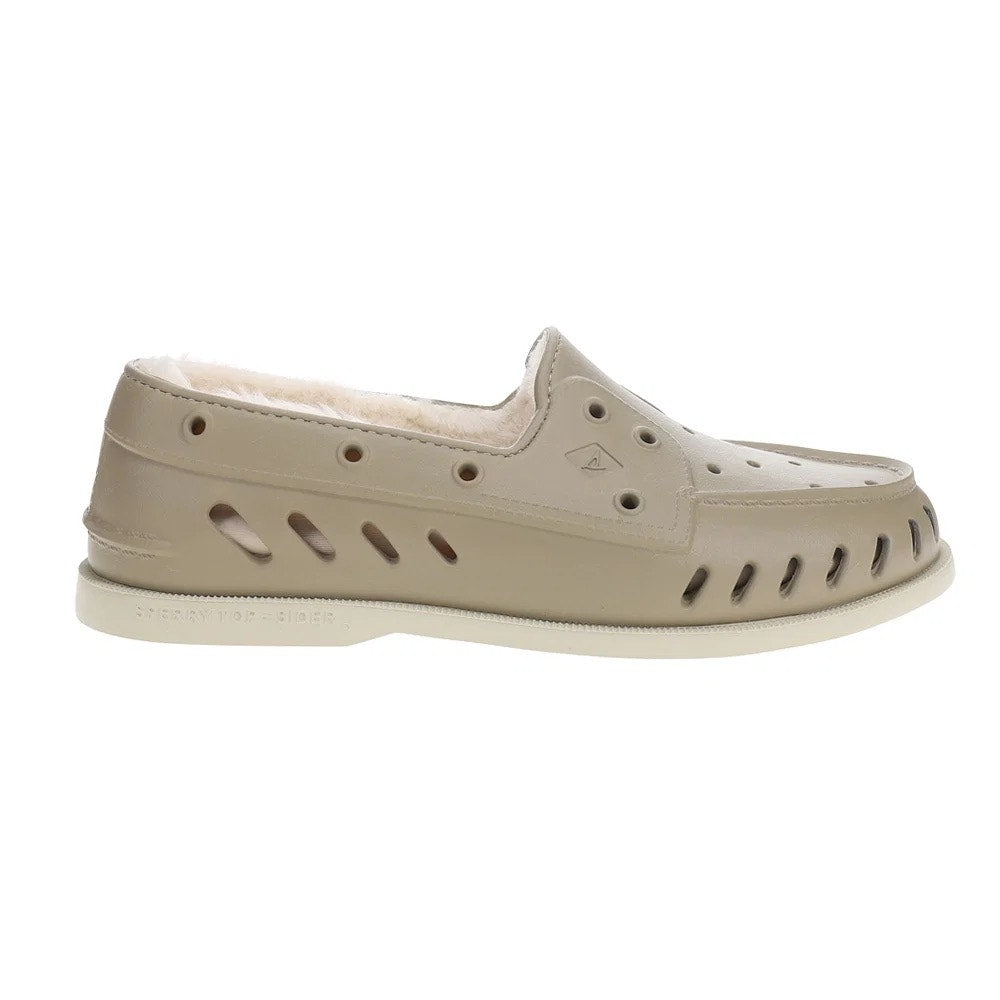Sperry Mens Original Float Cozy Boat Shoes Size 10 EU 43 Beige Tan NWOB